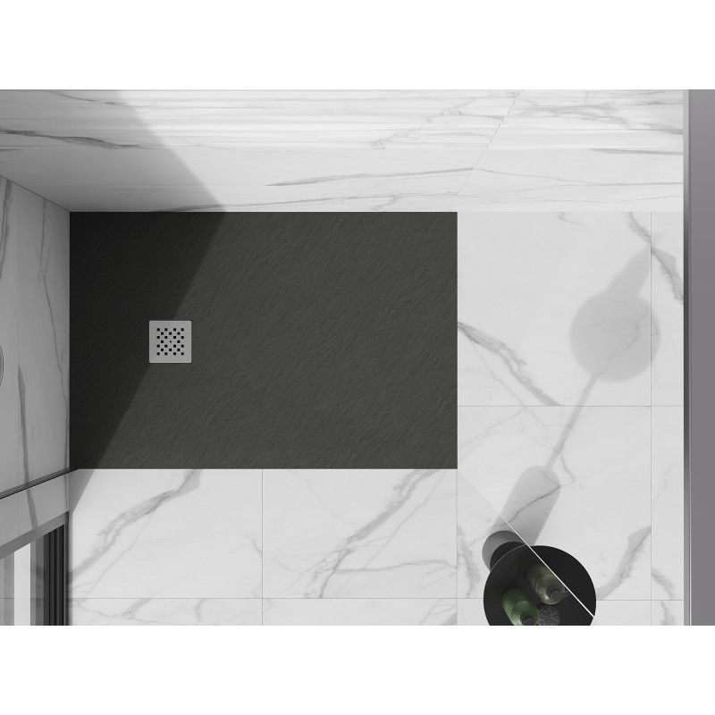 Mexen Stone+ receveur de douche rectangulaire en composite 120 x 100 cm, anthracite - 44711012