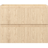 Mexen Rivel armoire de salle de bain sous-vasque 60 cm, 2 tiroirs, rainurée, chêne - 91A20-06047-2-BFF81
