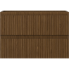 Mexen Rivel meuble de salle de bain sous lavabo 70 cm, 2 tiroirs, rainuré, noyer - 91A20-07047-2-BFF86