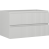 Mexen Rivel meuble de salle de bain sous lavabo 80 cm, 2 tiroirs, rainuré, gris mat - 91A20-08047-2-BFF62