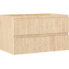 Mexen Rivel meuble de salle de bain sous lavabo 80 cm, 2 tiroirs, cannelé, chêne - 91A20-08047-2-BFF81
