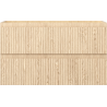 Mexen Rivel meuble de salle de bain sous lavabo 80 cm, 2 tiroirs, cannelé, chêne - 91A20-08047-2-BFF81