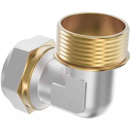 Mexen PEX-S coude à visser PEX 16 x 1/2 GZ - W97227-1612M-00