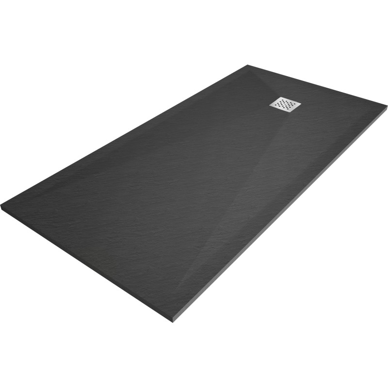 Mexen Stone+ receveur rectangulaire en composite 160 x 100 cm, anthracite - 44711016