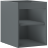 Mexen Box-A corps de meuble sous-lavabo 35 cm, graphite mat - 91AX1-0350-470-1-66