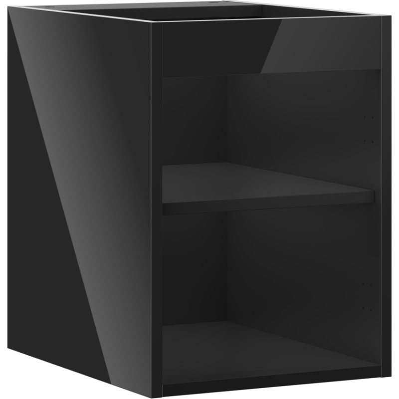 Mexen Box-A corps de meuble sous-lavabo 35 cm, noir brillant - 91AX1-0350-470-1-70