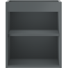 Mexen Box-A corps de meuble sous-lavabo 40 cm, graphite mat - 91AX1-0400-470-1-66