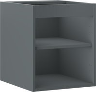 Mexen Box-A corps de meuble sous-lavabo 40 cm, graphite mat - 91AX1-0400-470-1-66