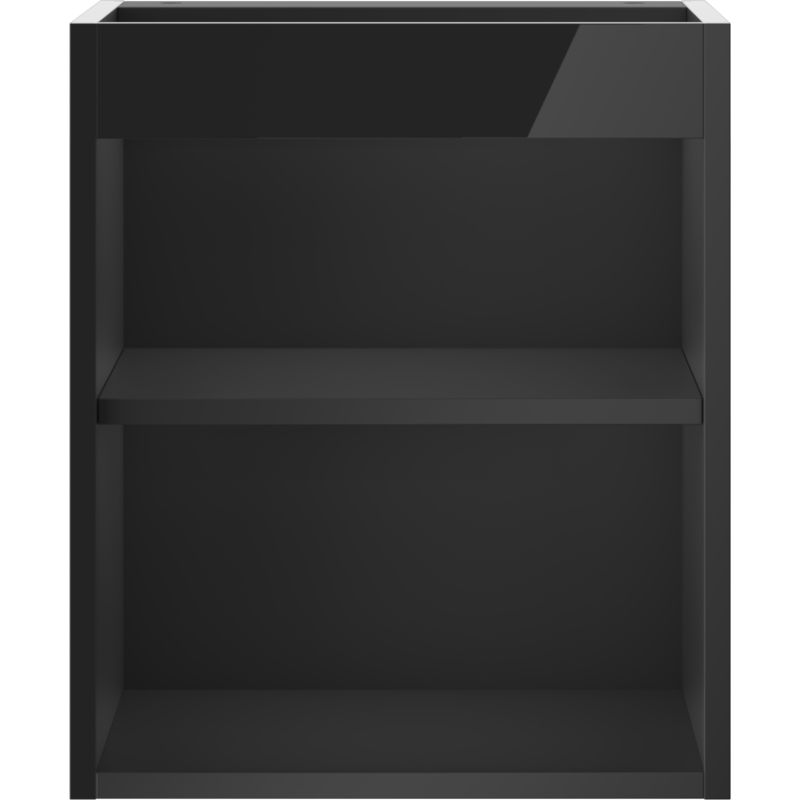 Mexen Box-A corps de meuble sous-lavabo 40 cm, noir brillant - 91AX1-0400-470-1-70
