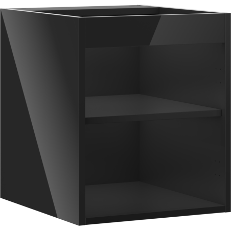 Mexen Box-A corps de meuble sous-lavabo 40 cm, noir brillant - 91AX1-0400-470-1-70
