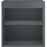 Mexen Box-A corps de meuble sous-lavabo 45 cm, graphite mat - 91AX1-0450-470-1-66
