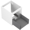 Mexen Box-A corps d'armoire sous le lavabo 40 cm, 1 tiroir, blanc mat - 91AX0-0400-470-1-01