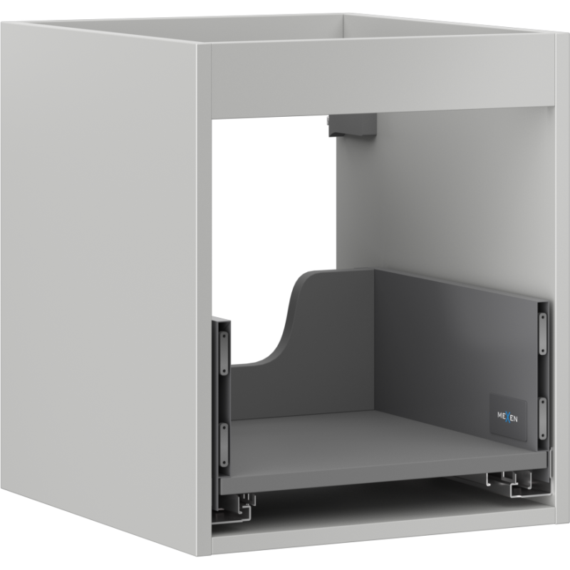 Mexen Box-A meuble de salle de bain 40 cm, 1 tiroir, gris mat - 91AX0-0400-470-1-62