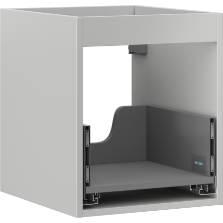 Mexen Box-A meuble de salle de bain 40 cm, 1 tiroir, gris mat - 91AX0-0400-470-1-62