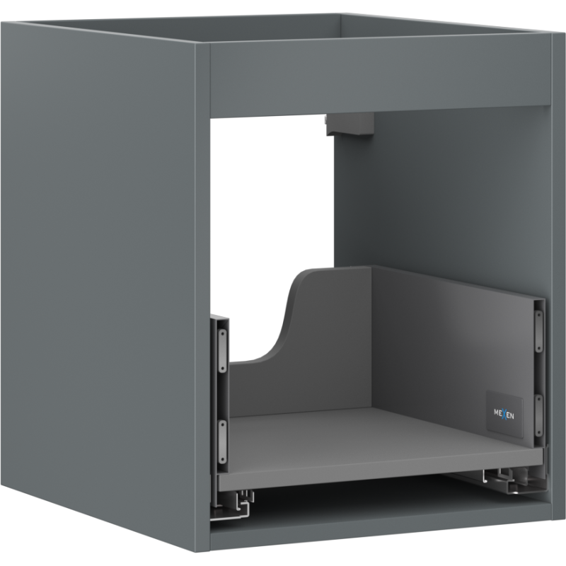 Mexen Box-A corps d'armoire sous-lavabo 40 cm, 1 tiroir, graphite mat - 91AX0-0400-470-1-66