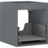 Mexen Box-A corps d'armoire sous-lavabo 40 cm, 1 tiroir, graphite mat - 91AX0-0400-470-1-66
