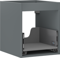 Mexen Box-A corps d'armoire sous-lavabo 40 cm, 1 tiroir, graphite mat - 91AX0-0400-470-1-66