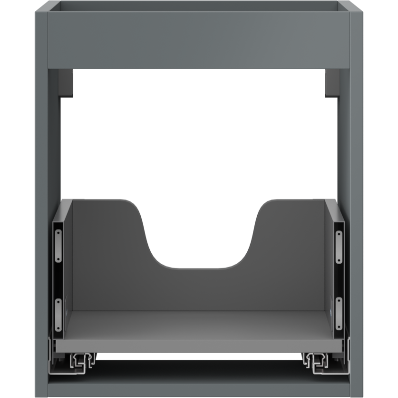 Mexen Box-A corps d'armoire sous-lavabo 40 cm, 1 tiroir, graphite mat - 91AX0-0400-470-1-66