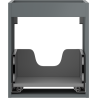 Mexen Box-A corps d'armoire sous-lavabo 40 cm, 1 tiroir, graphite mat - 91AX0-0400-470-1-66