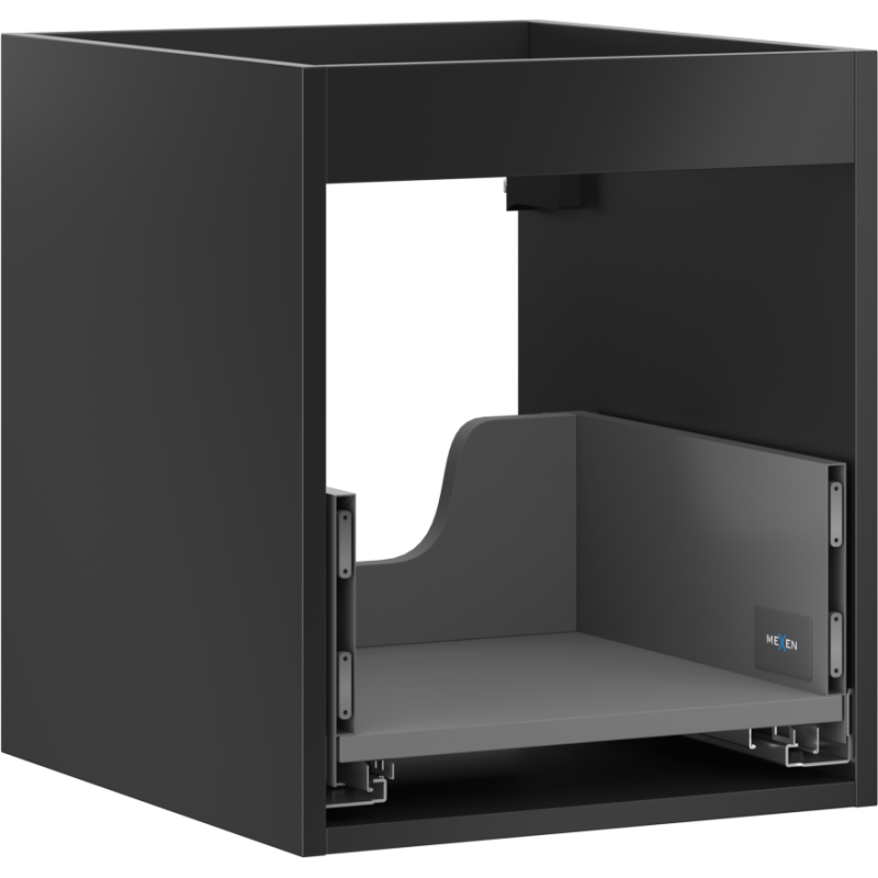Mexen Box-A corps de meuble sous-vasque 40 cm, 1 tiroir, noir mat - 91AX0-0400-470-1-71