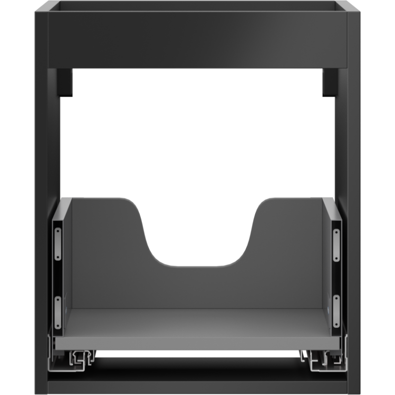 Mexen Box-A corps d'armoire sous-lavabo 40 cm, 1 tiroir, noir mat - 91AX0-0400-470-1-71