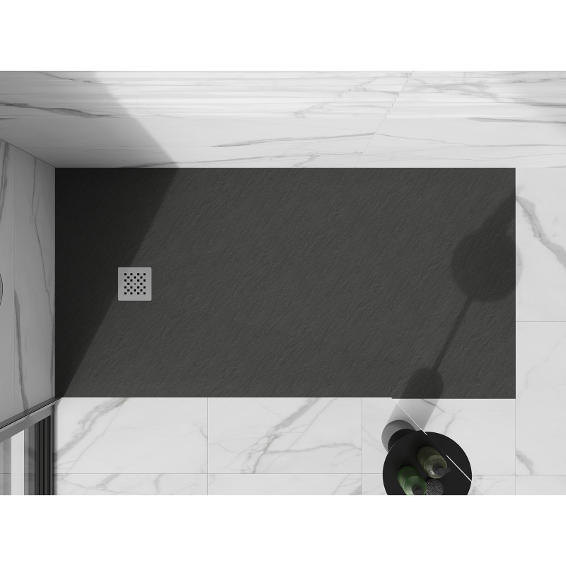 Mexen Stone+ receveur de douche rectangulaire composite 180 x 100 cm, anthracite - 44711018