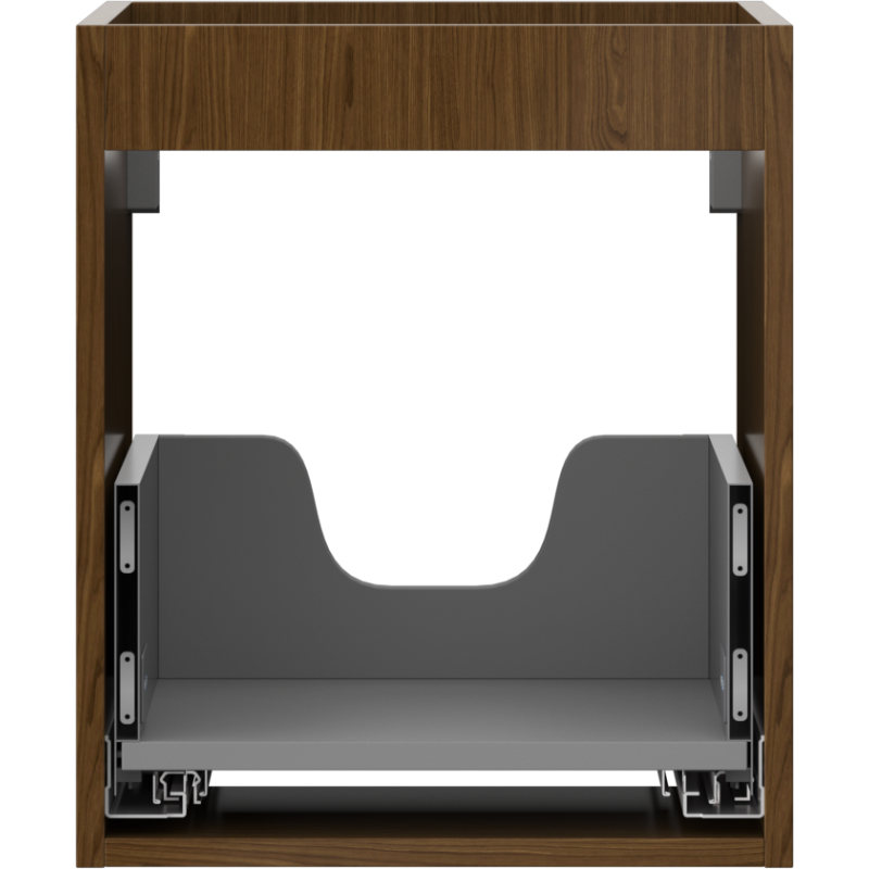 Mexen Box-A corps d'armoire sous-lavabo 40 cm, 1 tiroir, noyer - 91AX0-0400-470-1-86