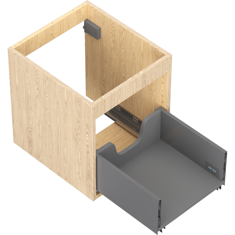 Mexen Box-A meuble sous-lavabo 40 cm, 1 tiroir, chêne - 91AX0-0400-470-1-81