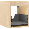 Mexen Box-A meuble sous-lavabo 40 cm, 1 tiroir, chêne - 91AX0-0400-470-1-81
