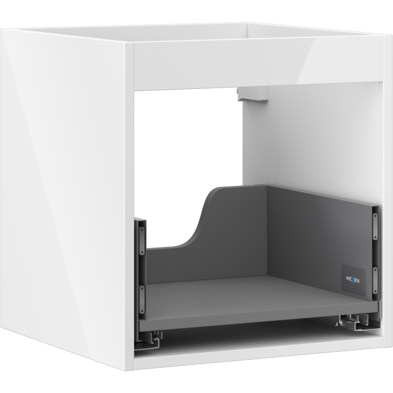 Mexen Box-A caisson d'armoire sous-lavabo 45 cm, 1 tiroir, blanc brillant - 91AX0-0450-470-1-00