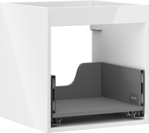 Mexen Box-A caisson d'armoire sous-lavabo 45 cm, 1 tiroir, blanc brillant - 91AX0-0450-470-1-00