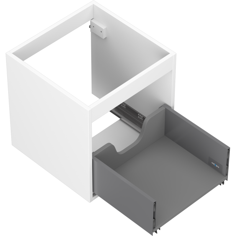 Mexen Box-A corps de meuble sous-lavabo 45 cm, 1 tiroir, blanc mat - 91AX0-0450-470-1-01