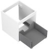 Mexen Box-A corps de meuble sous-lavabo 45 cm, 1 tiroir, blanc mat - 91AX0-0450-470-1-01