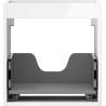 Mexen Box-A corps de meuble sous-lavabo 45 cm, 1 tiroir, blanc brillant - 91AX0-0450-470-1-00