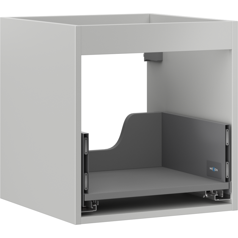 Mexen Box-A corps de meuble sous-vasque 45 cm, 1 tiroir, gris mat - 91AX0-0450-470-1-62