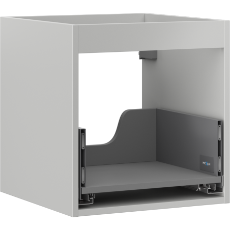 Mexen Box-A corps de meuble sous-vasque 45 cm, 1 tiroir, gris mat - 91AX0-0450-470-1-62