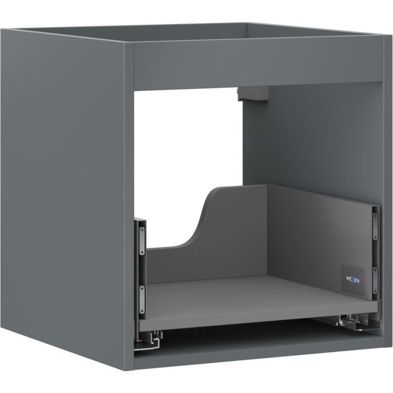 Mexen Box-A corps du meuble sous-lavabo 45 cm, 1 tiroir, graphite mat - 91AX0-0450-470-1-66