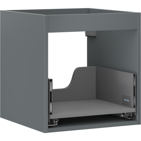 Mexen Box-A corps du meuble sous-lavabo 45 cm, 1 tiroir, graphite mat - 91AX0-0450-470-1-66