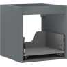 Mexen Box-A corps de meuble sous-vasque 45 cm, 1 tiroir, graphite mat - 91AX0-0450-470-1-66