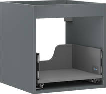 Mexen Box-A corps du meuble sous-lavabo 45 cm, 1 tiroir, graphite mat - 91AX0-0450-470-1-66