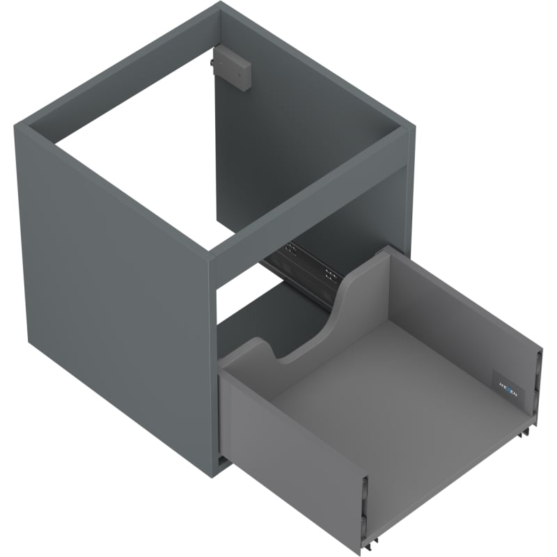Mexen Box-A corps de meuble sous-vasque 45 cm, 1 tiroir, graphite mat - 91AX0-0450-470-1-66