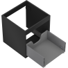 Mexen Box-A corps du meuble sous-lavabo 45 cm, 1 tiroir, noir mat - 91AX0-0450-470-1-71