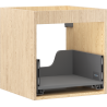 Mexen Box-A corps de meuble sous-vasque 45 cm, 1 tiroir, chêne - 91AX0-0450-470-1-81