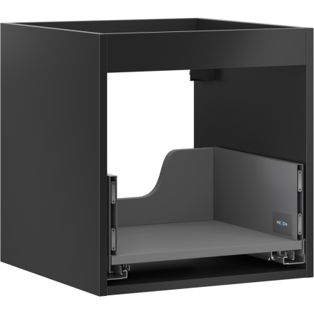 Mexen Box-A corps de meuble sous-lavabo 45 cm, 1 tiroir, noir mat - 91AX0-0450-470-1-71