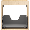 Mexen Box-A corps de meuble sous-vasque 45 cm, 1 tiroir, chêne - 91AX0-0450-470-1-81