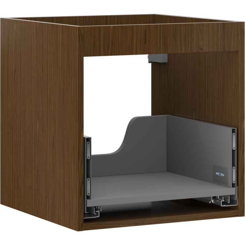 Mexen Box-A corps de l'armoire sous-lavabo 45 cm, 1 tiroir, noyer - 91AX0-0450-470-1-86