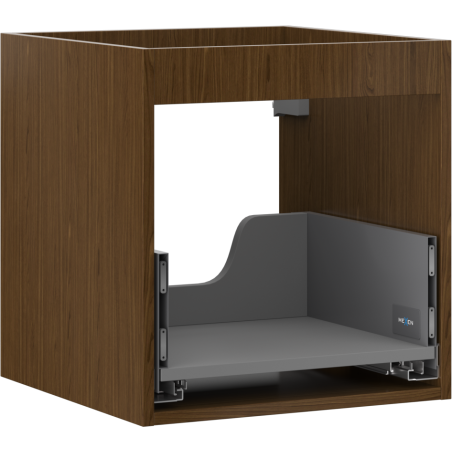 Mexen Box-A corps de l'armoire sous-lavabo 45 cm, 1 tiroir, noyer - 91AX0-0450-470-1-86