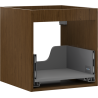 Mexen Box-A meuble sous-lavabo, 45 cm, 1 tiroir, noyer - 91AX0-0450-470-1-86