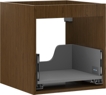 Mexen Box-A corps de l'armoire sous-lavabo 45 cm, 1 tiroir, noyer - 91AX0-0450-470-1-86