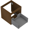 Mexen Box-A corps de l'armoire sous-lavabo 45 cm, 1 tiroir, noyer - 91AX0-0450-470-1-86